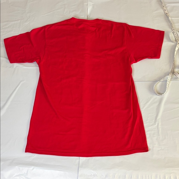 Port & Co Funny I'm Not Sleeping Graphic Tee Red Cotton Shirt Sz S - Picture 6 of 6